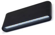 Lampy ogrodowe - Brolux LAMPA ELEWACYJNA / KINKIET ŚCIENNY LED FLOW 1X6W CZARNA OO013065 - miniaturka - grafika 1