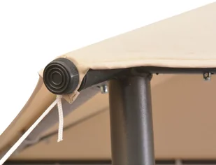 vidaXL Altana/namiot ogrodowy, 4x4 m, stal, beżowy 43171 - Pawilony ogrodowe - miniaturka - grafika 21