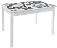 Stoliki dla dzieci - Atmosphera for kids Stół dla dziecka stolik do dziecięcego pokoju drewniany z motywem autostrady 55 x 77 cm B07WGQDTDF - miniaturka - grafika 1