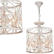 Lampy sufitowe - Maytoni LAMPA wisząca RUSTIKA H899-03-W Maytoni okrągła OPRAWA rustykalna ZWIS wzorki kremowe H899-03-W - miniaturka - grafika 1