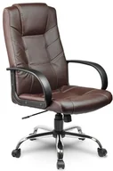 Fotele i krzesła biurowe - Eago Fotel biurowy EG221, brązowy - miniaturka - grafika 1