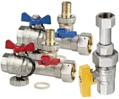 Zawory i kraniki - Valvex Zawory podłączeniowe do kotła gazowego 1/2" ORION plus SPIN - miniaturka - grafika 1