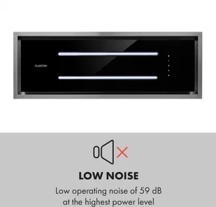 Klarstein High Line 77 Czarny - Okapy kuchenne - miniaturka - grafika 7