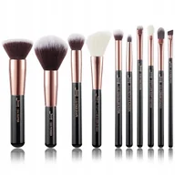 Pędzle do makijażu - Jessup T156 Black/rose Gold Zestaw 10 Pędzli - miniaturka - grafika 1