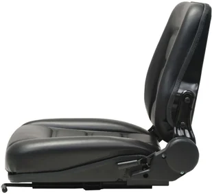 vidaXL Fotel do ciągnika/wózka widłowego z regulowanym oparciem,czarny - Części i akcesoria do maszyn rolniczych - miniaturka - grafika 2