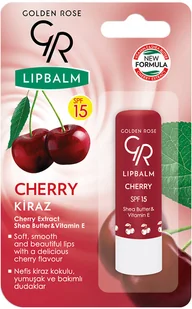 Golden Rose Pomadka ochronna o smaku wiśniowym - Lip Balm Cherry SPF15 Pomadka ochronna o smaku wiśniowym - Lip Balm Cherry SPF15 - Balsamy do ust - miniaturka - grafika 2