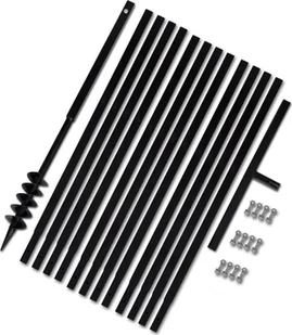 vidaXL vidaXL Świder glebowy z uchwytem, 80 mm, rurą przedłużającą, 13 m, stal - Świdry do ziemi - miniaturka - grafika 2