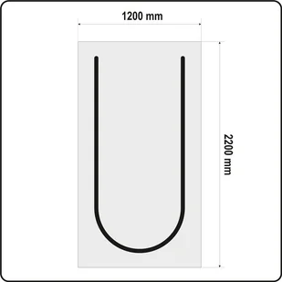 YATO OSŁONA PRZECIWPYŁOWA TYP U 220 X 120 CM - Akcesoria BHP - miniaturka - grafika 3