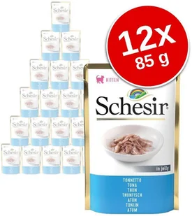 Schesir Megapakiet Kitten w saszetkach, 12 x 85 g - Tuńczyk - Mokra karma dla kotów - miniaturka - grafika 3