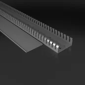 Kanały kablowe - Korytko EM GROUP grzebieniowe 100x40 Kanał kablowy z pokrywą 1m 8/12 0173 E27 - miniaturka - grafika 1