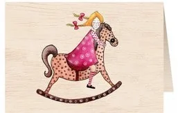 Karnet drewniany C6+ koperta Dziewczynka na koniku - Cozywood - Kartki okolicznościowe i zaproszenia - miniaturka - grafika 4