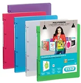 Segregatory - Elba 100202273 ring Polyvision szerokość grzbietu, zestaw  szt., 2 cm, A4, PP, 4 pierścienie, sortowane 100 202 273 - miniaturka - grafika 1