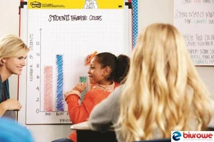 3M Post-It Samoprzylepne arkusze konferencyjne Post-it_ Super Sticky na flipchart 63,5x76,2cm w kratkę do wykresów 30 kart. białe - Etykiety samoprzylepne i bloki etykiet - miniaturka - grafika 4