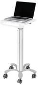 Uchwyty do telewizora - NewStar Mobile Laptop Cart Height 80-105cm (manual) - White - cart MED-M050 - miniaturka - grafika 1
