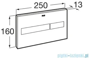Roca Duplo One PL7 przycisk spłukujący podwójny biały mat A890188309 - Spłuczki - miniaturka - grafika 2