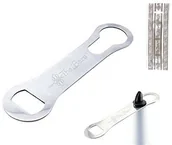 Korkociągi i otwieracze - The bars The Bars Bars otwieracz do butelek/dozowników do, ze stali nierdzewnej, szary, 18.5 x 4.5 x 0,03 cm 8099999001459 - miniaturka - grafika 1