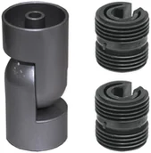 Balustrady i akcesoria - DOLLE Zestaw łączników do poręczy PRO3 Antracyt Dolle - miniaturka - grafika 1