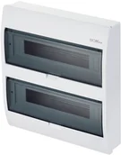 Rozdzielnie elektryczne - Hager Rozdzielnica-modułowa-PCV-natynkowa-ELEGANT-RN-2-36-drzwi-transparentne-N+PE-IP40 185180 - miniaturka - grafika 1