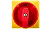 Wyłączniki światła i elektryczne - LEDart lovato krzywkowy 0-1 3P 16A do wbudowania z pokrętłem żółto/czerwonym blokowany kłódką GX1610U25 GX1610U25 - miniaturka - grafika 1