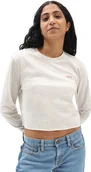 Koszulki i topy damskie - Vans t-shirt damski JUNIOR V LS CROP Oatmeal Heather - miniaturka - grafika 1