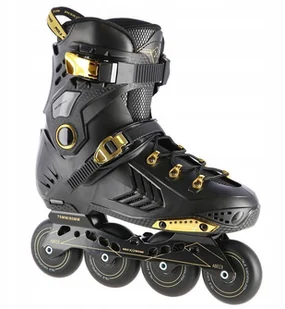 Nils EXTREME CZARNO-ZŁOTY ROZM. 35 SLALOMOWE ŁYŻWOROLKI EXTREME NA20002 16-18-017 - Rolki - miniaturka - grafika 4