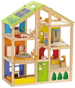 HaPe Drewniany domek dla lalek z wyposażeniem E3401 - Domki dla lalek - miniaturka - grafika 2