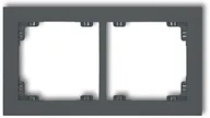 Klawisze i ramki - Karlik Deco grafitowy mat ramka 2-krotna 28DR-2 28DR-2 - miniaturka - grafika 1