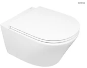 Miski WC - Oltens Zestaw Jog miska WC wisząca PureRim z powłoką SmartClean z deską wolnoopadającą Slim 42505000 42505000 - miniaturka - grafika 1