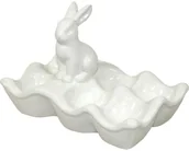 Wielkanoc - Pigmejka Podstawka na jajka z zajączkiem PIGMEJKA, biała, 13,5x20x12 cm - miniaturka - grafika 1