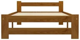 vidaXL Lumarko Rama łóżka, miodowy brąz, lite drewno sosnowe, 90 x 200 cm 322005 - Łóżka - miniaturka - grafika 4