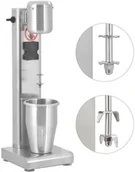 Inne urządzenia gastronomiczne - vidaXL Mikser do koktajli mlecznych, stal nierdzewna, 1 L vidaXL - miniaturka - grafika 1