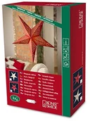 Sprzęt do nurkowania - Konstsmide 2976-500 czerwona papierowa gwiazda, perforowana, 5-ramienna, 52 x 52 cm, do zastosowań wewnętrznych, IP20, 230 V, bez źródła światła, z włącznikiem i białym przewodem 2976-500 - miniaturka - grafika 1