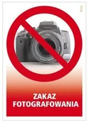 Akcesoria do bram - Znak informacyjny ZAKAZ FOTOGRAFOWANIA - miniaturka - grafika 1