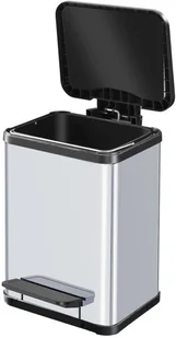 Hailo Kosz na śmieci z pedałem Oko Uno Plus, rozmiar M, 17 L, srebrny Werk (0619-220) - Kosze na śmieci - miniaturka - grafika 3