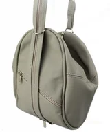 Plecaki - Magre Plecak Skórzany (PL) Jowita Skóra Naturalna Licowa Jasny popielaty - miniaturka - grafika 1
