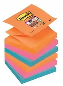 Etykiety samoprzylepne i bloki etykiet - Post-It 3M Bloczek samoprzylepny Super sticky Z-Notes (R330-6SS-EG), 76x76mm, 6x90 kart., bangkok 3M-70005252112 - miniaturka - grafika 1