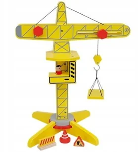 Drewniany żuraw Mini Matters 3+ 4097654 - Samochody i pojazdy dla dzieci - miniaturka - grafika 3