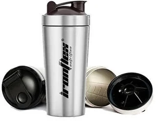 IRONFLEX IRONFLEX Shaker Steel  750ml Black - Shakery i bidony sportowe - miniaturka - grafika 2