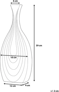 Beliani Beliani Wazon dekoracyjny 39 cm biały THAPSUS - Dekoracje domu - miniaturka - grafika 7
