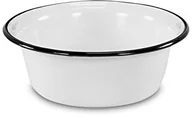 Miski i półmiski - Krüger Karl  miska, biała z czarną krawędzią, 20 cm 101201 - miniaturka - grafika 1