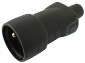 Rozgałęźniki - Legrand Legrand 50446 - Gniazdko gumowy 2P+T 16A/250V IP44 czarny - miniaturka - grafika 1