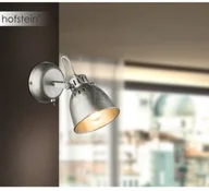 Lampy ścienne - Globo Lighting Oświetlenie Hernan Reflektor ścienny Siwy, Srebrny, 1-punktowy 54651-1 - miniaturka - grafika 1