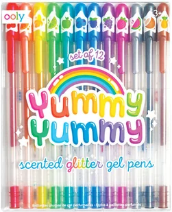 Kolorowe Baloniki Długopisy pachnące żelowe z brokatem - Długopisy - miniaturka - grafika 2