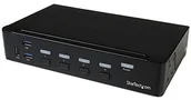 Przełączniki KVM - StarTech Startech sv43 1hdu3 a2 4 port HDMI KVM Switch with USB 3.0 Hub schwarz SV431HDU3A2 - miniaturka - grafika 1