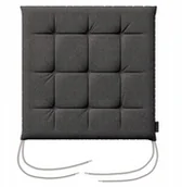 Poduszki ogrodowe - Dekoria Siedzisko Karol na krzesło grafitowy - miniaturka - grafika 1