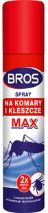 Bros Spray na komary i kleszcze MAX 90ml marki - Zwalczanie i odstraszanie szkodników - miniaturka - grafika 2