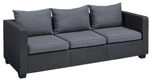ALLIBERT ALLIBERT SALTA 3 Sofa, 200,5 x 84 x 65,5 cm, grafit/szary 17206018 - Sofy ogrodowe - miniaturka - grafika 2