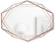 Lusterka do makijażu - CM Umbra Umbra Prisma Arame 56,5 X 42,5 Miedziane Lustro Dekoracyjne Szklane W Metalowej Ramie - miniaturka - grafika 1