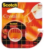 Taśmy klejące - Scotch 600h1210 Crystal rolki taśmy klejącej 12 odwijarka ręczna w jednorazowy (12 MM X 10 m) 600H1210 - miniaturka - grafika 1
