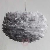 Lampy sufitowe - Vita Copenhagen Lampa wisząca Eos medium, jasnoszara, z piór - miniaturka - grafika 1